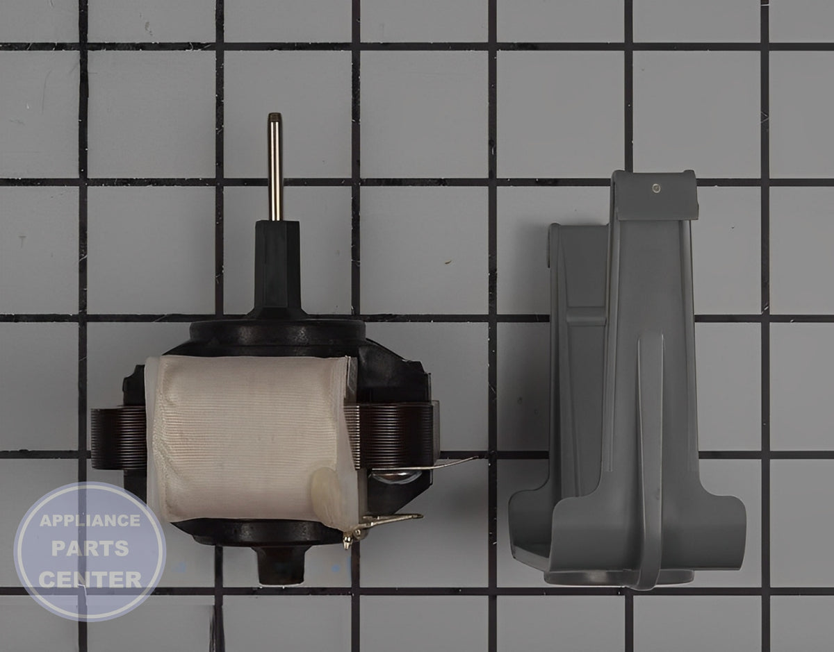 WHIRLPOOL REFRIGERATOR EVAPORATOR FAN MOTOR KIT 12002744 - Installation in WPL model showcasing key mounting points