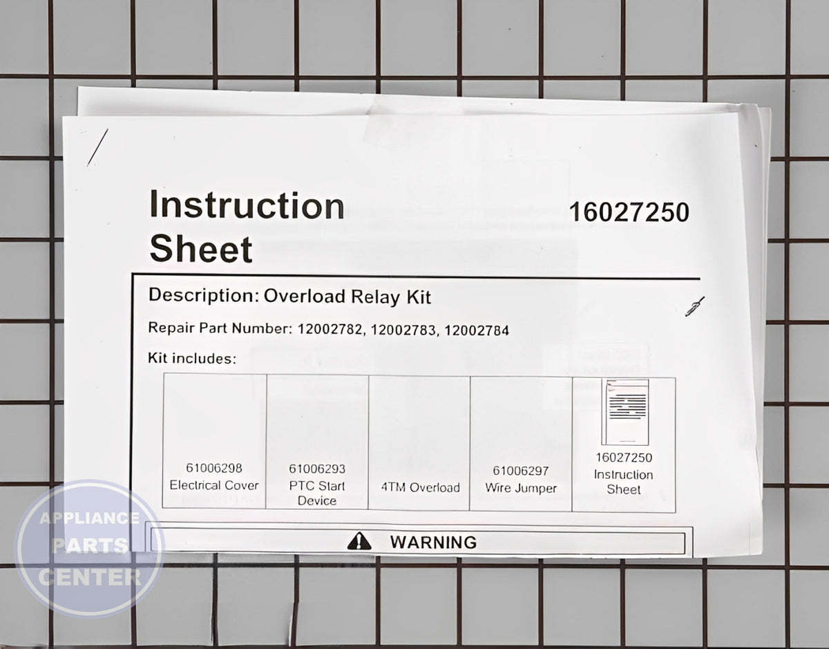 Relay and Overload Kit 12002784 - Detailed view of precision-engineered technical details