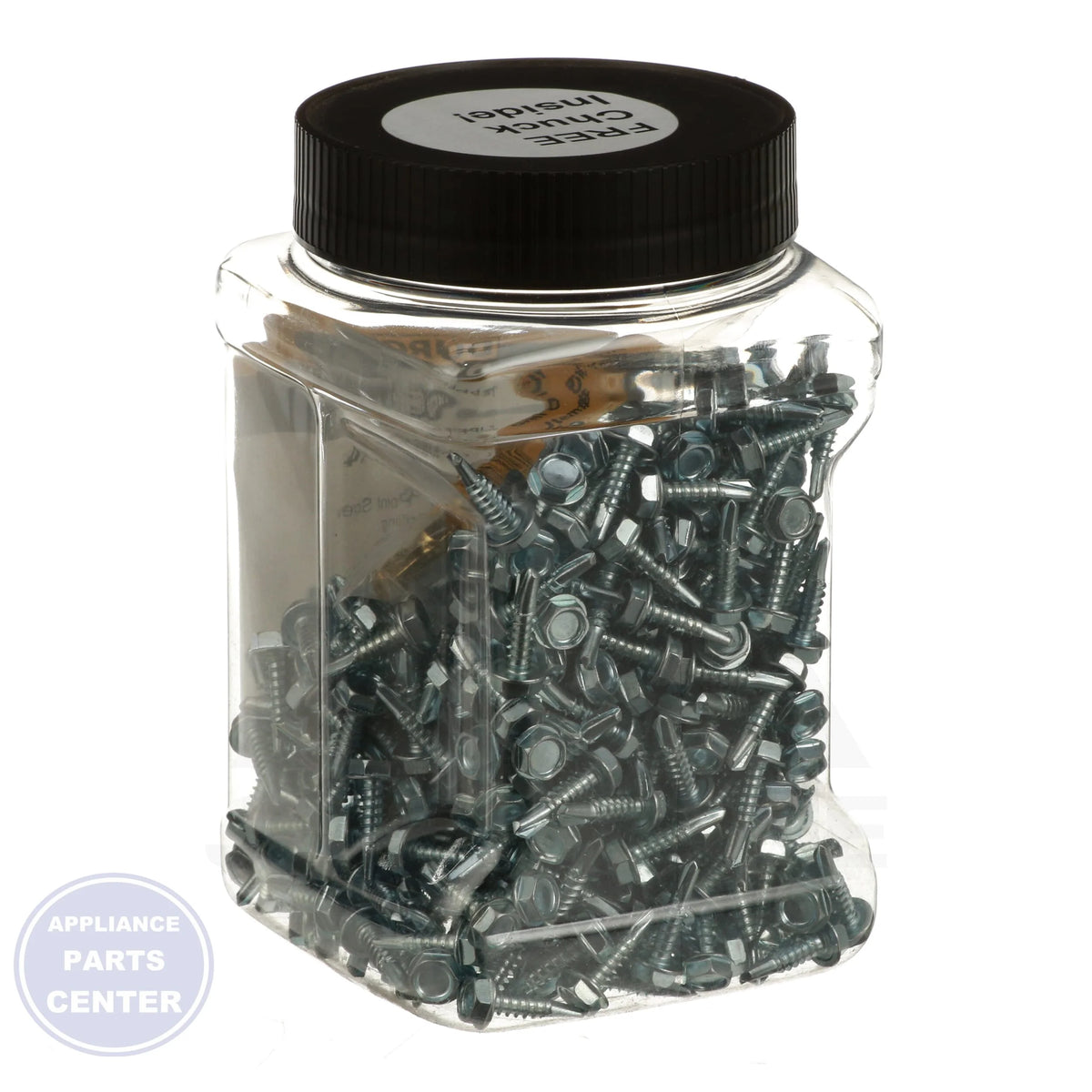 Pro Point Sheet Metal Screws 12008 - Side view with 5/16" screw head and #10 x 3/4" size