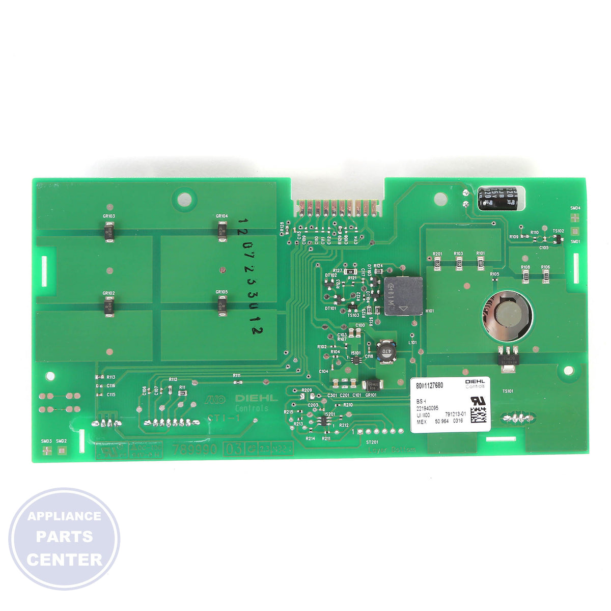 BSH DISPLAY MODULE 12029207 - Installation in BSH model showcasing mounting points
