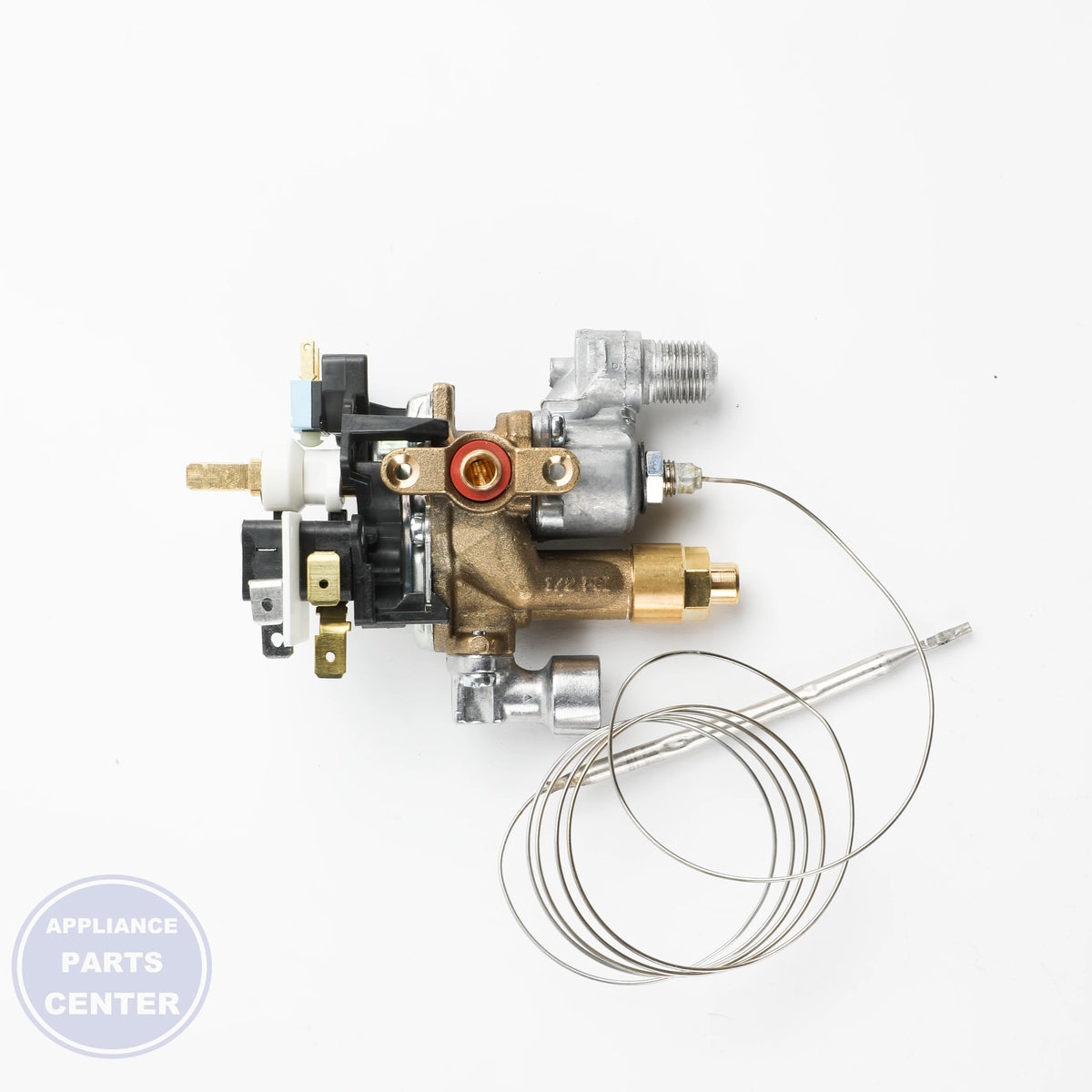 REGULATOR-TEMPERATURE 12033402 - Side view with specific measurements