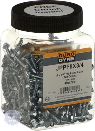 Pro Point Sheet Metal Screws 12117 - Main view showing precise metal fastening for specific models