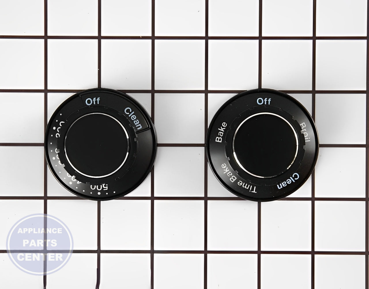 WHIRLPOOL KNOB KIT (2) 12200031 - Main view showing dual controls for precise settings on WPL appliances