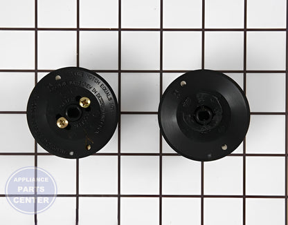 WHIRLPOOL KNOB KIT (2) 12200031 - Side view with ergonomic designs and easy-to-read markings
