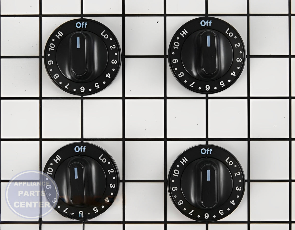 WHIRLPOOL INFINITE SWITCH KNOB KIT (SET OF 4) 12200034 - Main view showing durable knobs for WPL models