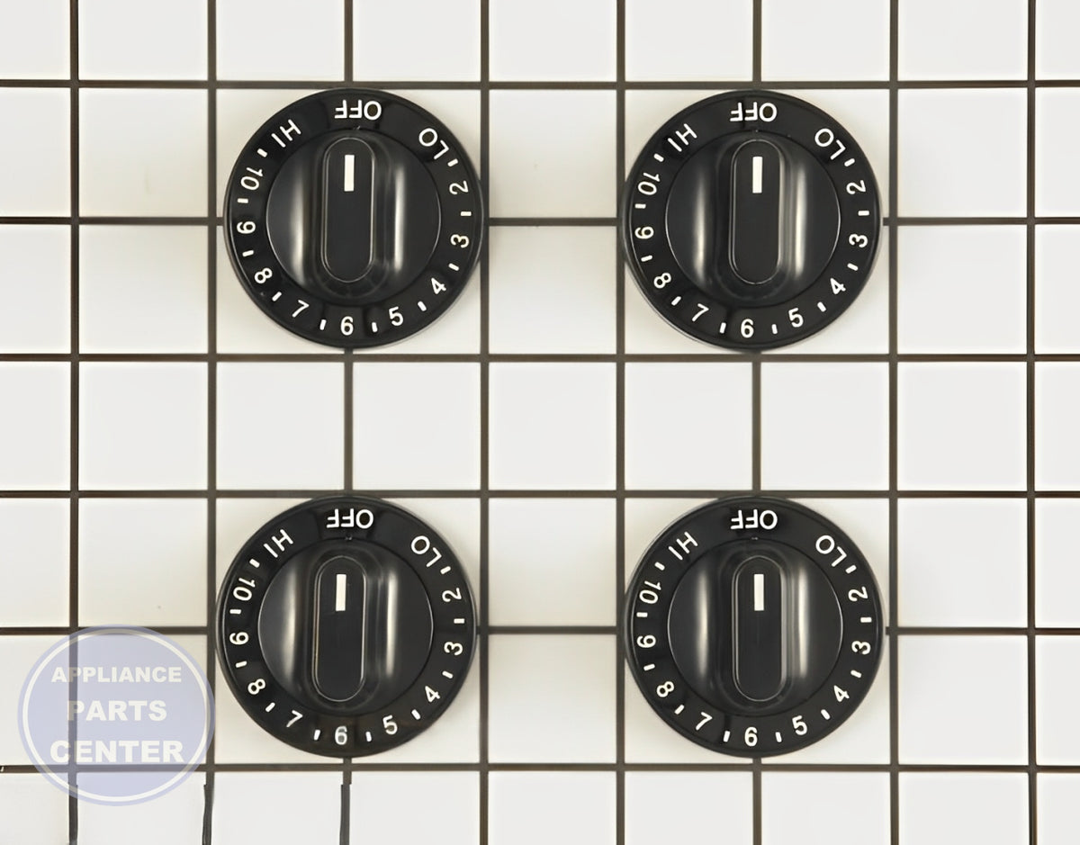 WHIRLPOOL BURNER KNOB SET 12200035 - Main view showing precise control for various models