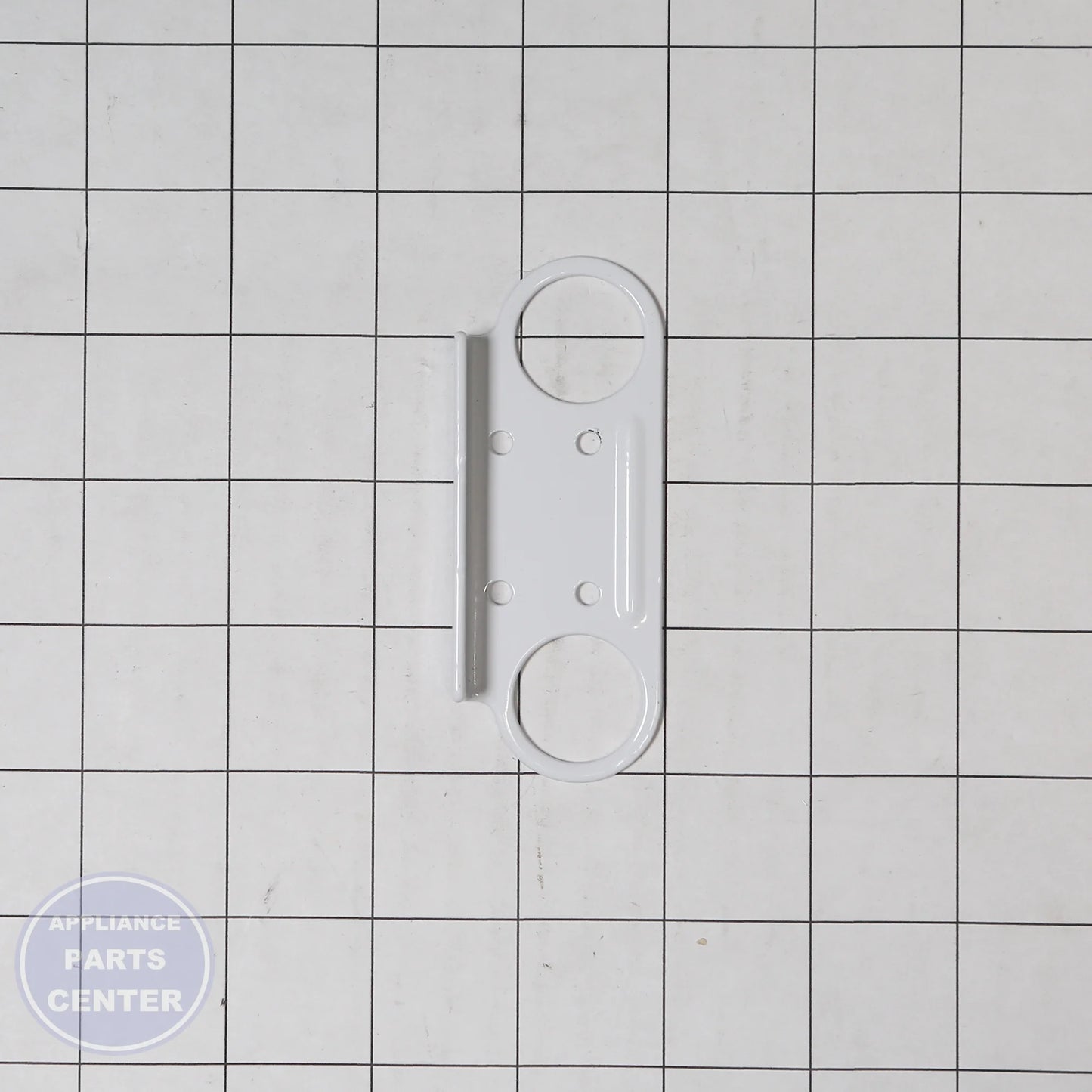 STOP-DOOR (STAKE$ PIN) 12968202W - Side view with precise measurements and specs