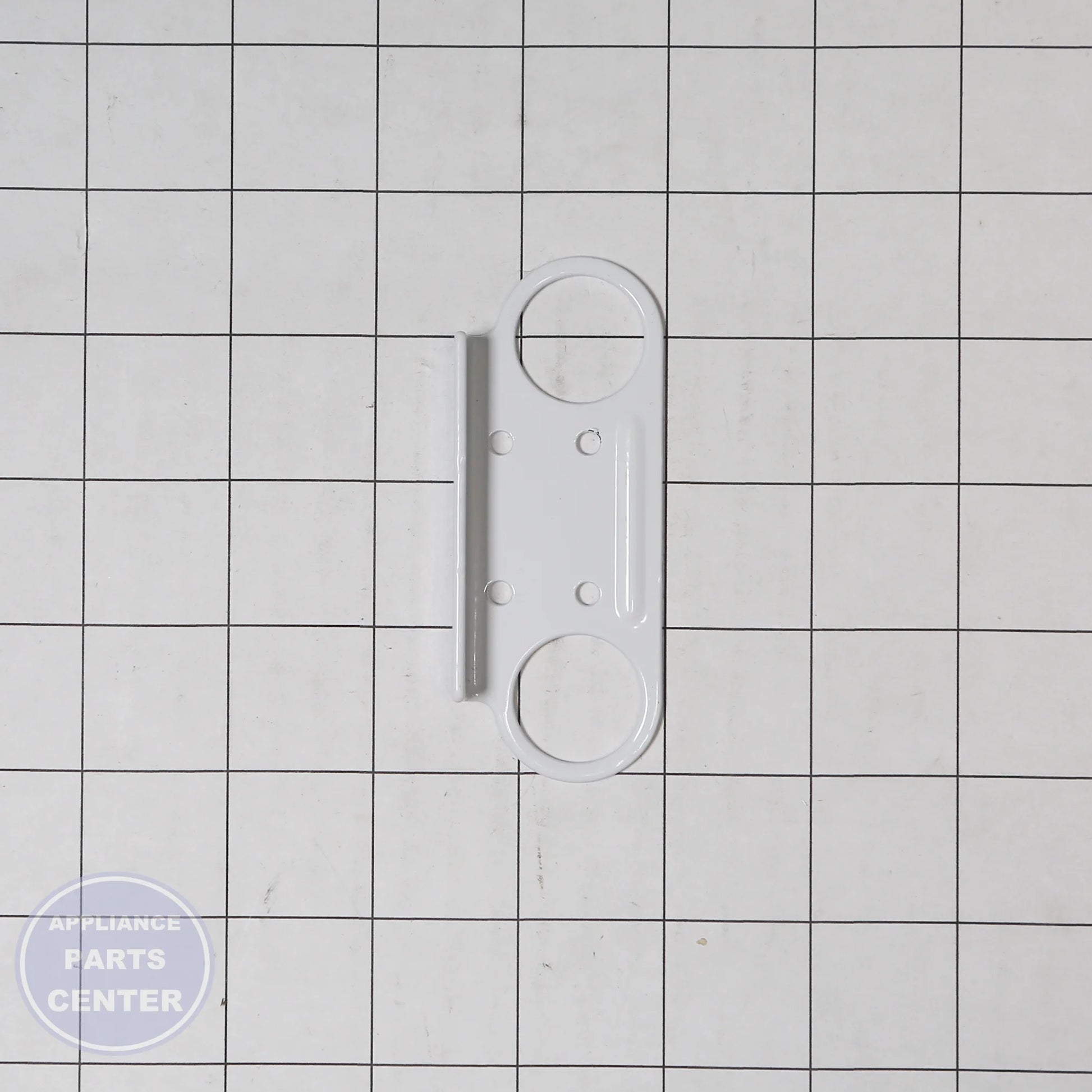 STOP-DOOR (STAKE$ PIN) 12968202W - Side view with precise measurements and specs