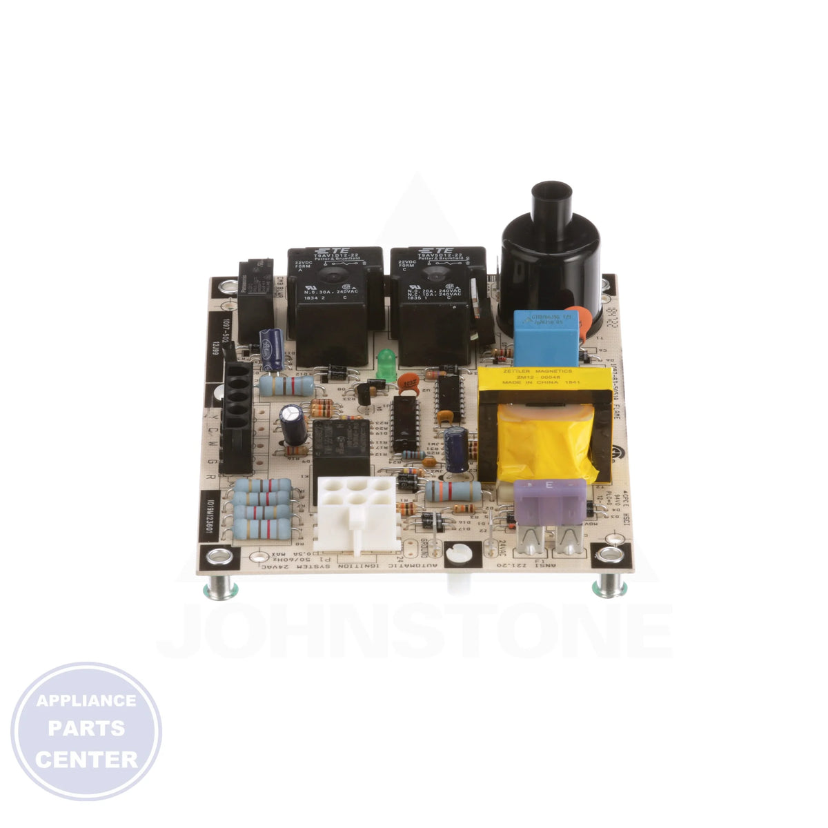 Control Board 12J99 - Side view with precise measurements
