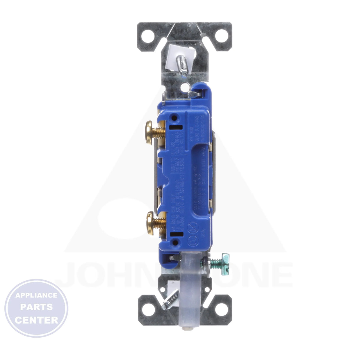 General Use AC Switch 1301-7V - Side view with push-in E-Z wire terminals