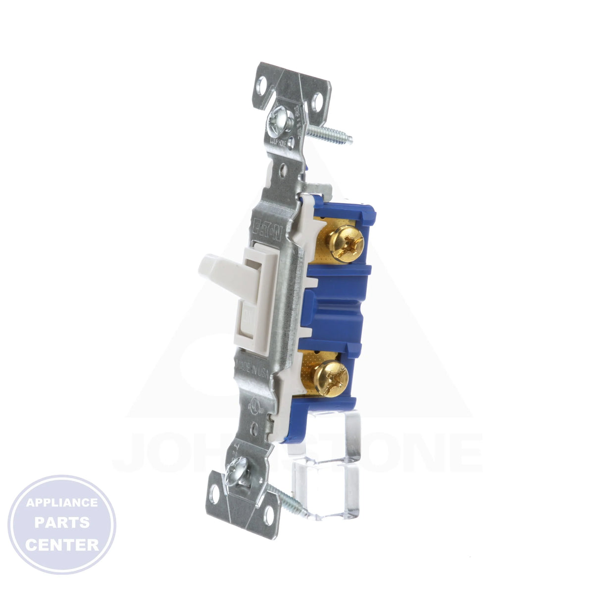 General Use AC Switch 1301-7W - Detailed view of side wire #10 terminal screws
