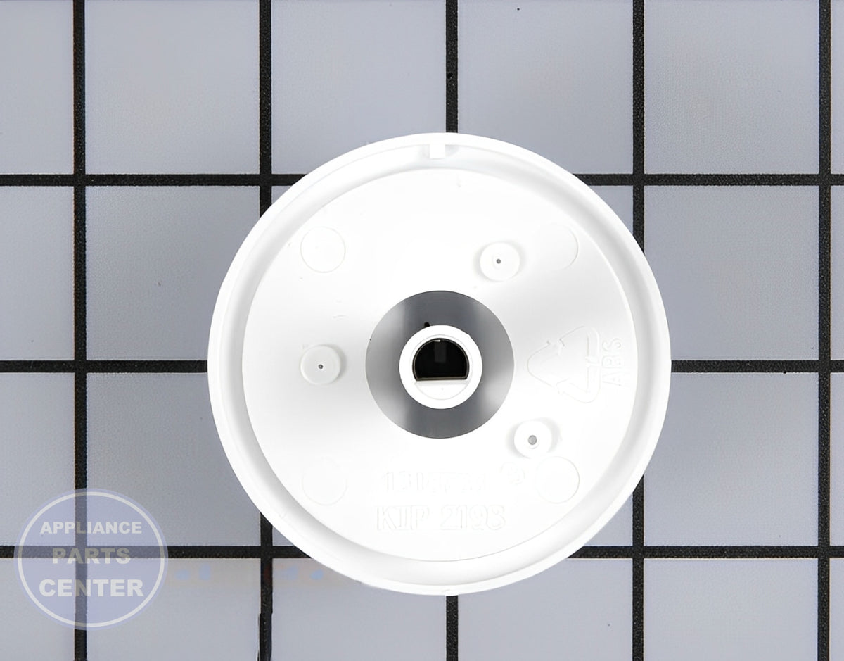 FRIGIDAIRE DRYER TIMER KNOB WHITE - Side view with precise details for perfect fit