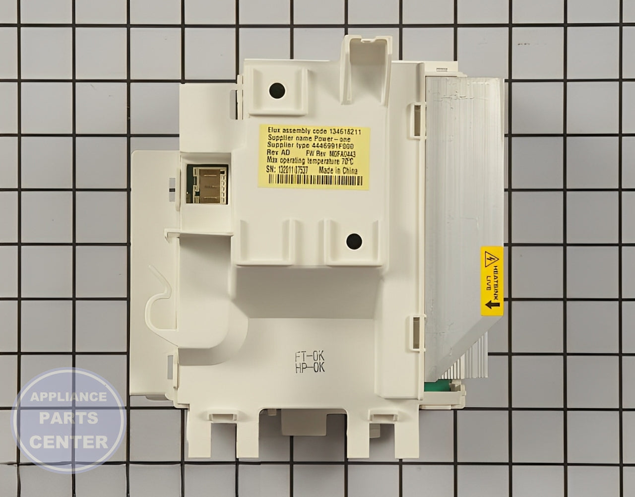 FRIGIDAIRE WASHER CONTROL BOARD 134618213 - Main view showing circuit board & timer for WCI Washer/Dryer Combo