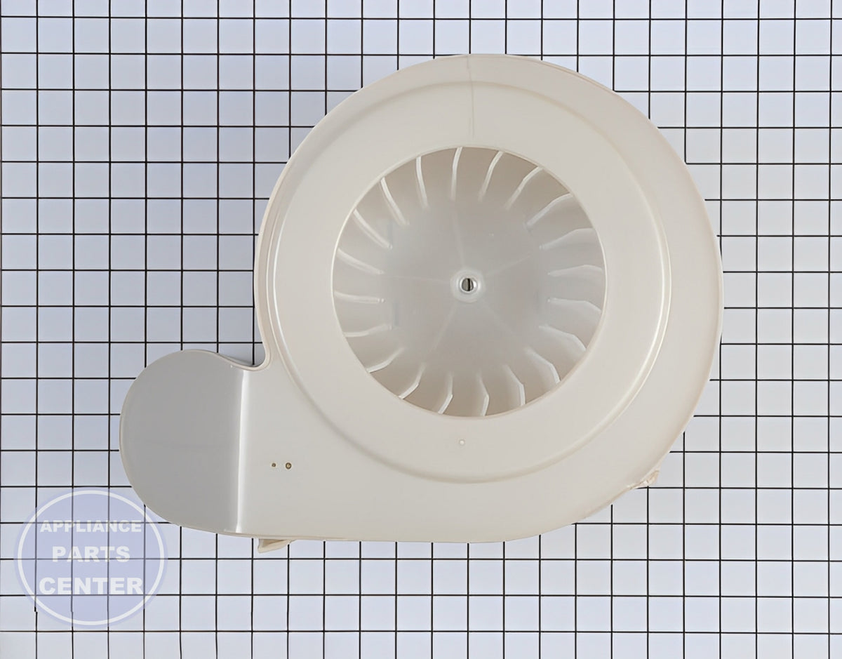 FRIGIDAIRE DRYER BLOWER HOUSING ASSEMBLY 134690800 - Main view showing high-performance blower wheel & fan blade for WCI Dryer models
