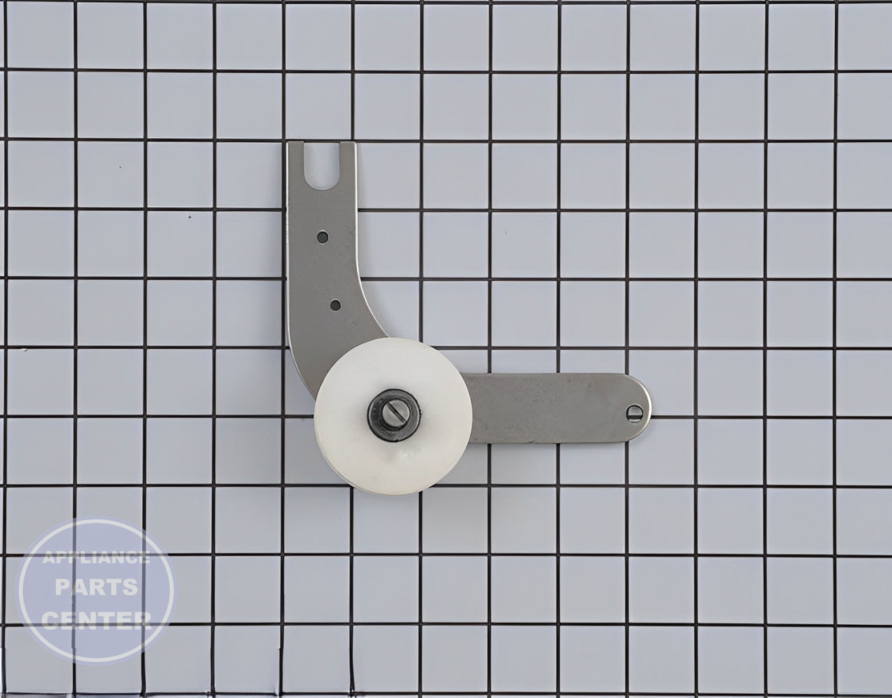 FRIGIDAIRE IDLER ARM ASSEMBLY 134793511 - Main view showing pulley for WCI Dryers and Washer/Dryer Combos