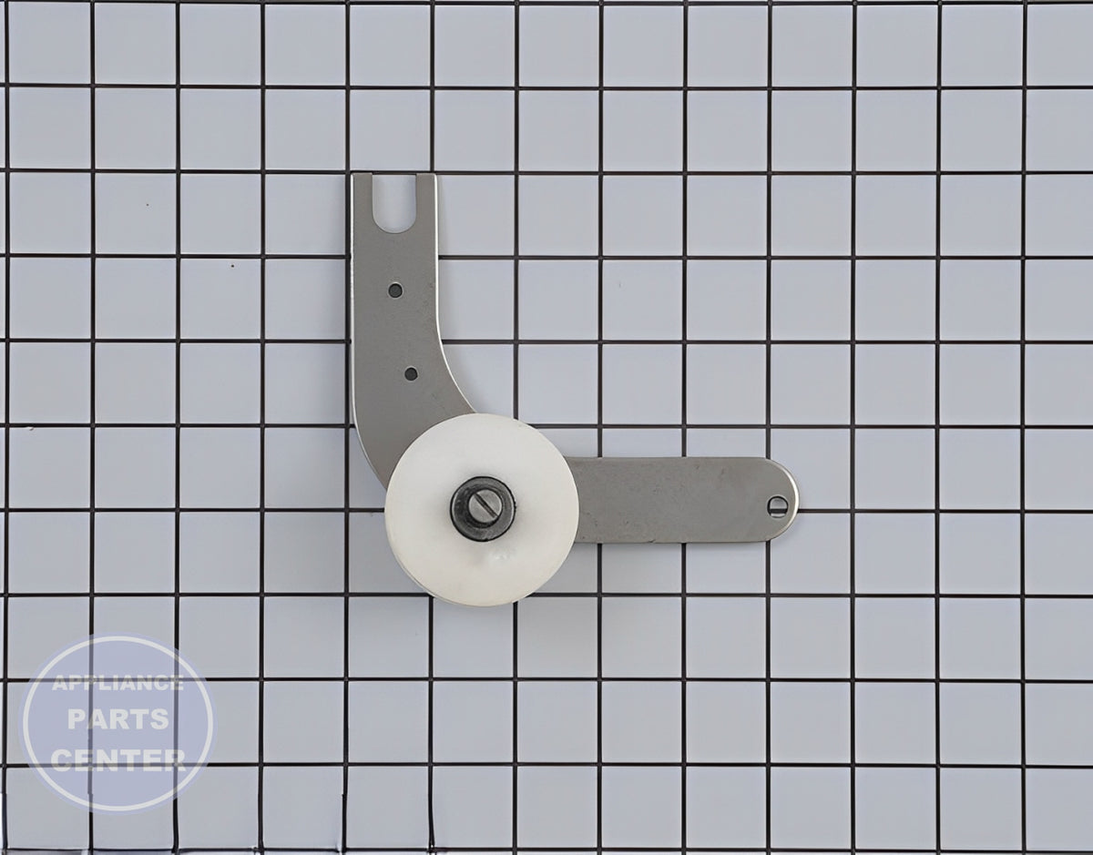 FRIGIDAIRE IDLER ARM ASSEMBLY 134793511 - Main view showing pulley for WCI Dryers and Washer/Dryer Combos