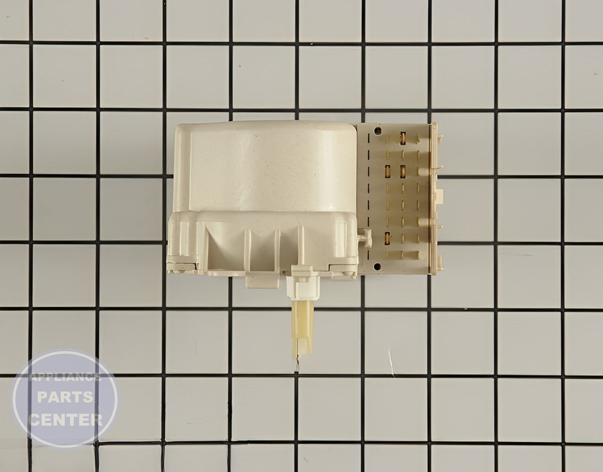 FRIGIDAIRE TIMER 134883600 - Side view with precise cycle timings