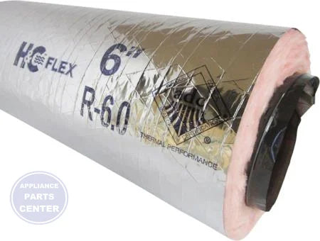 [Brand] FB216 Insulated Flex Duct 13602520H - Main view showing silver jacket for top models
