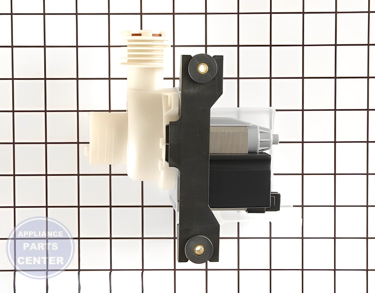 FRIGIDAIRE ASSEMBLY WATER DRAIN PUMP AND MOTOR 137108000 - Main view showing efficient water drainage for WCI models