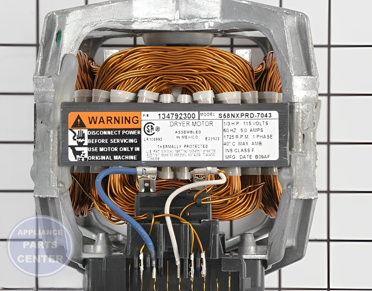 FRIGIDAIRE DRYER MOTOR ASSEMBLY 137116000 - Main view showing motor assembly for WCI Dryer