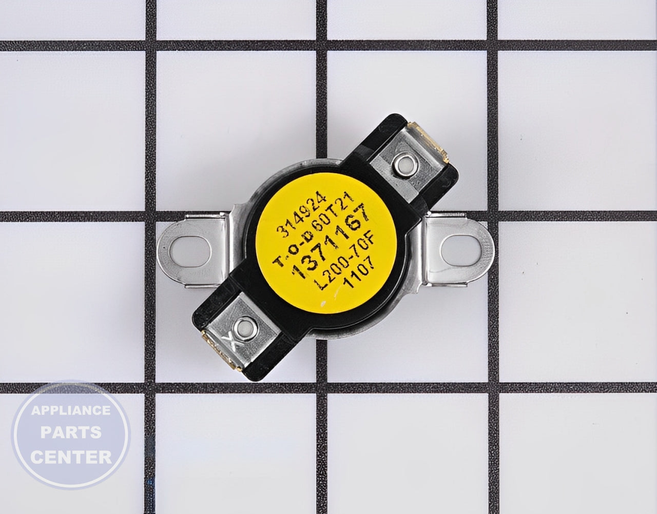 FRIGIDAIRE WASHER THERMOSTAT 137116700 - Main view showing temperature control for WCI Dryer and Washer/Dryer Combo