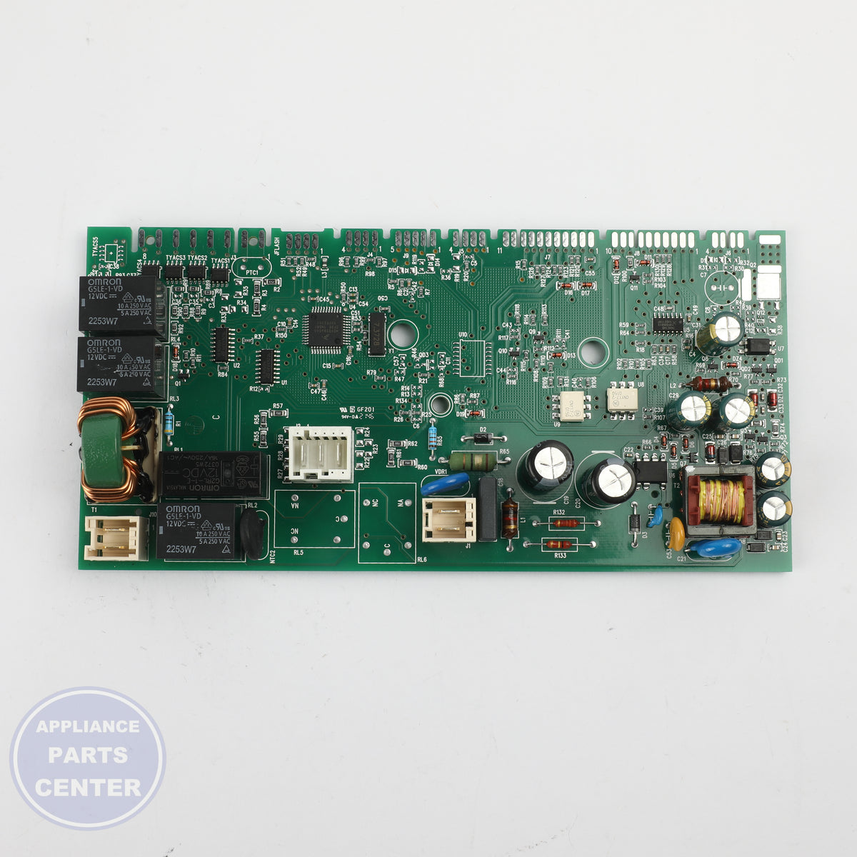 CONTROL BOARD 137208014NH - Side view with detailed measurements
