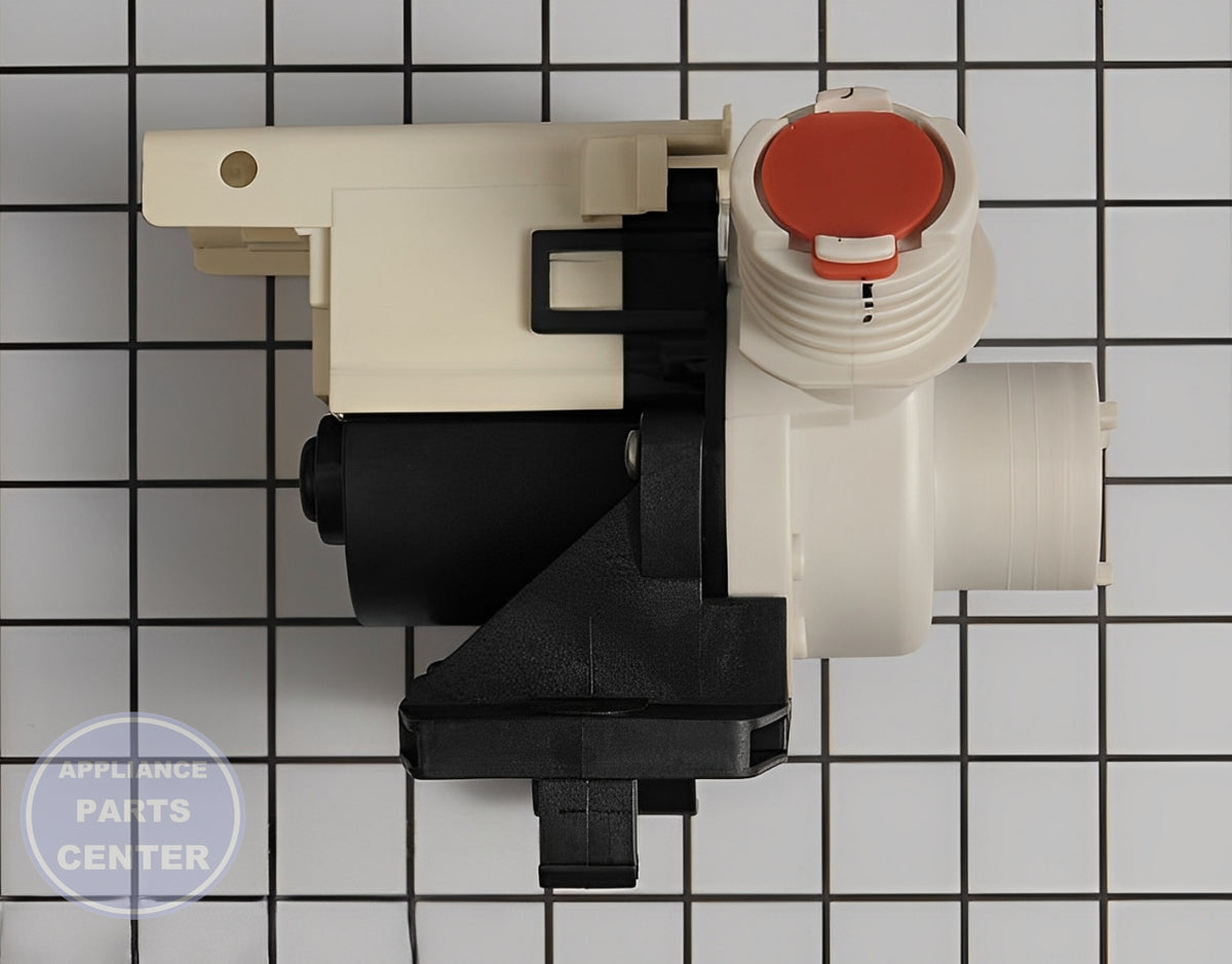 FRIGIDAIRE WASHER PUMP 137311900 - Side view with 10 lbs capacity