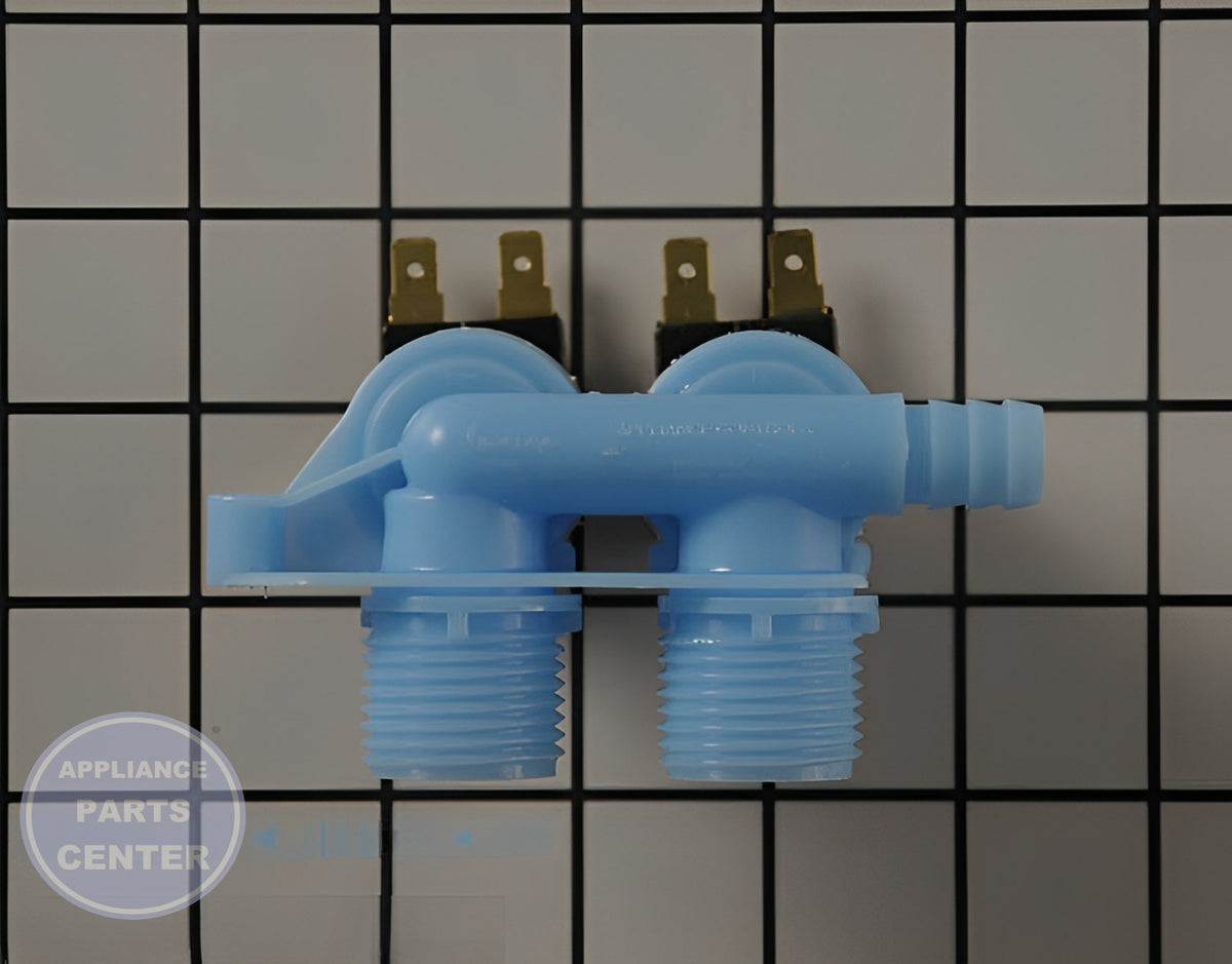 Water Inlet Valve 137353500 - Side view with dimensions of 6 x 4 x 3 inches
