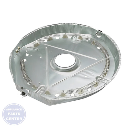 FRIGIDAIRE DRYER HEATER ASSEMBLY 137392702 - Side view with specific measurements