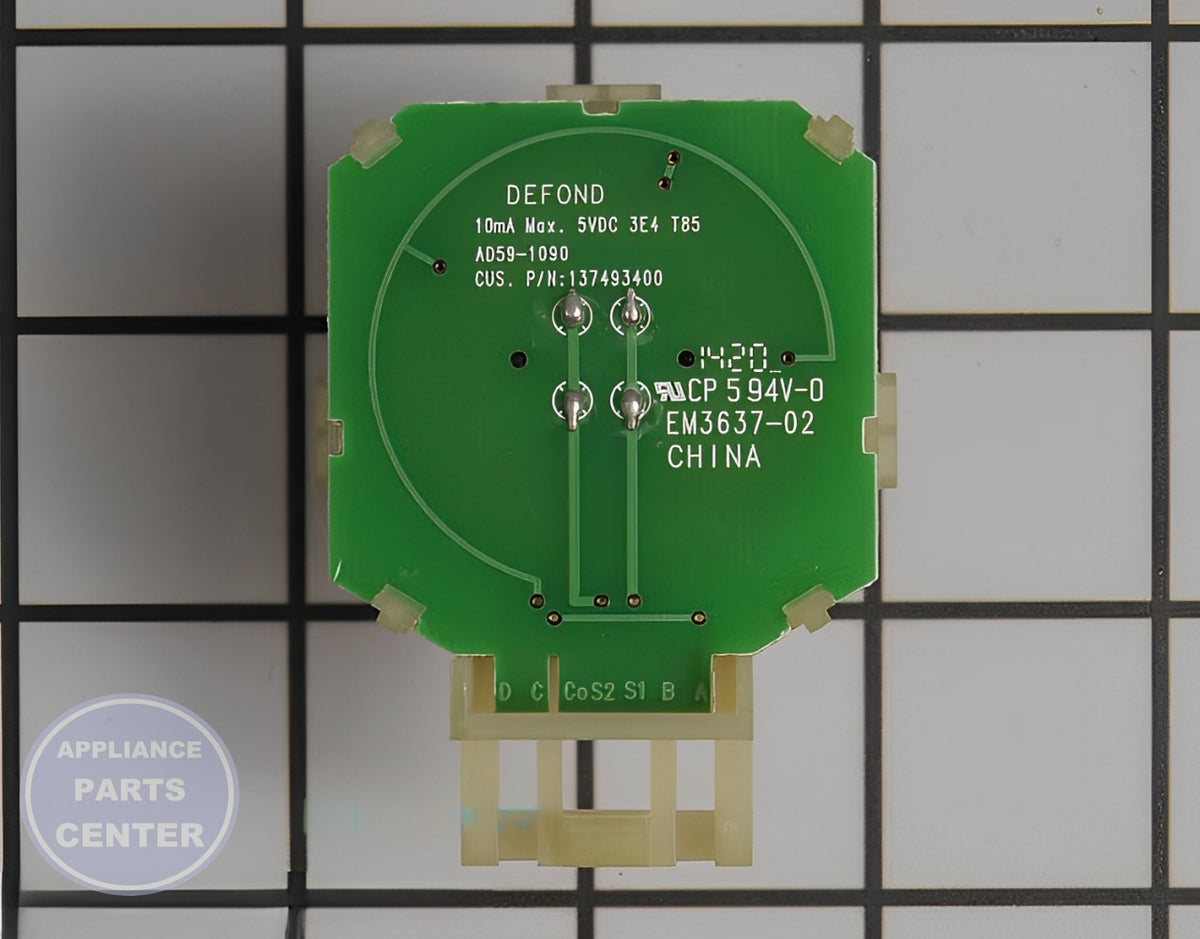 FRIGIDAIRE SWITCH 137493400 - Side view with 10A current support