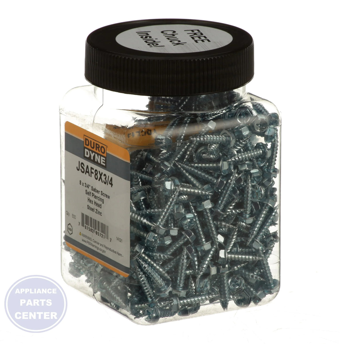 Super Saber Sheet Metal Screws 14121 - Detailed view of fine-cut machine thread details