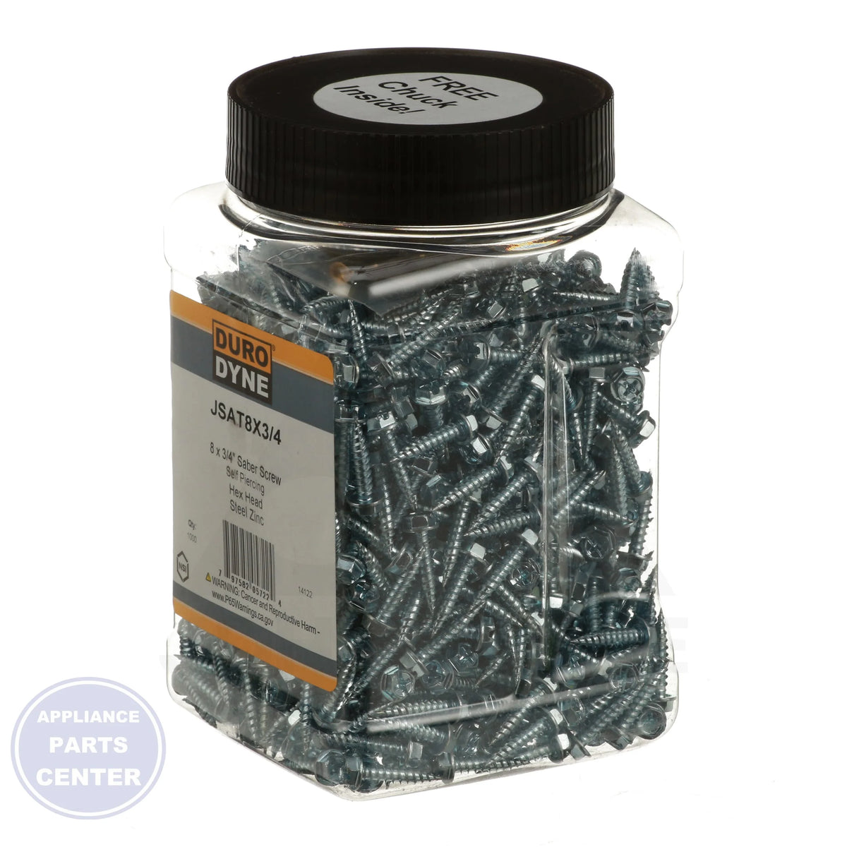 Super Saber Sheet Metal Screws 14122 - Detailed view of fine-cut thread design