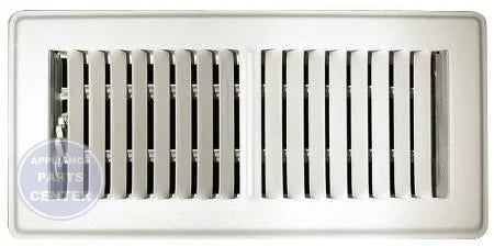 [Brand] Floor Grille 150MW06X12 - Main view showing multi-shutter damper for precise airflow control on specific models
