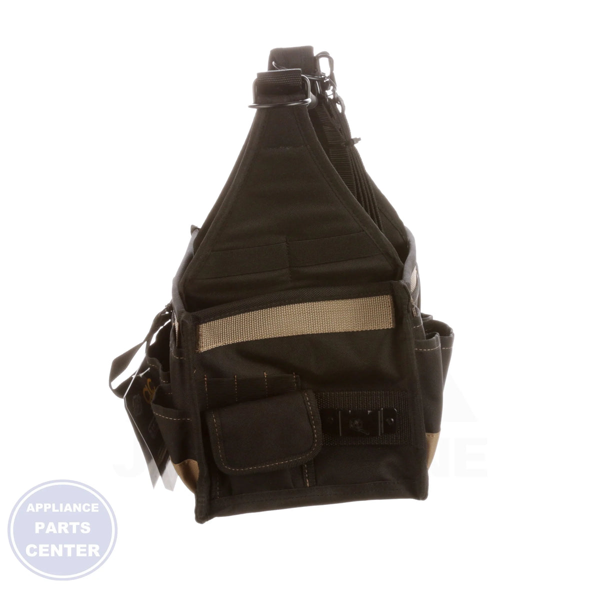 25-Pocket Tool Carrier 1526 - Side view with 8" L x 8" W x 16" H measurements