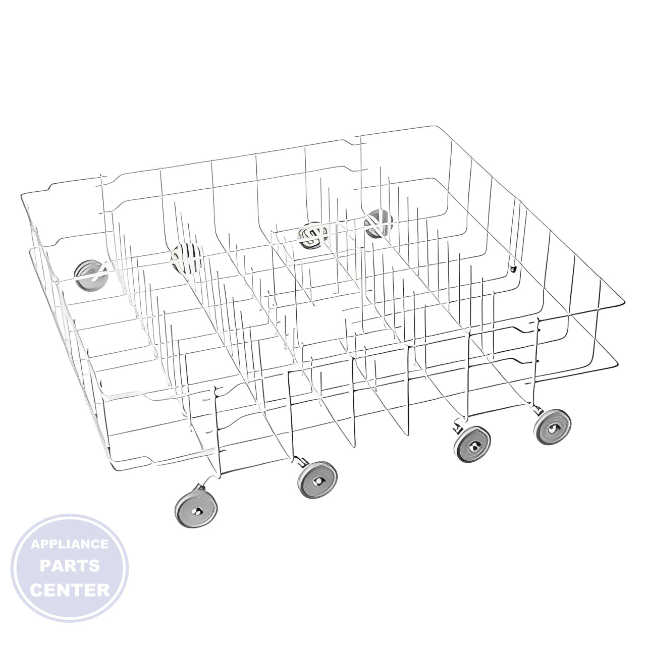 FRIGIDAIRE DISHRACK ASSEMBLY LOWER 154331607 - Main view showing sturdy design for Frigidaire and Kenmore models