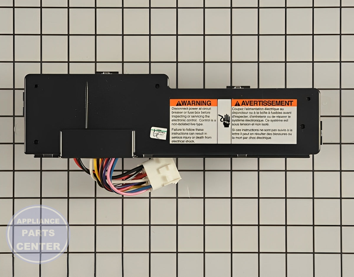 CONTROL MODULE 154568301 - Detailed view of Circuit Board & Timer