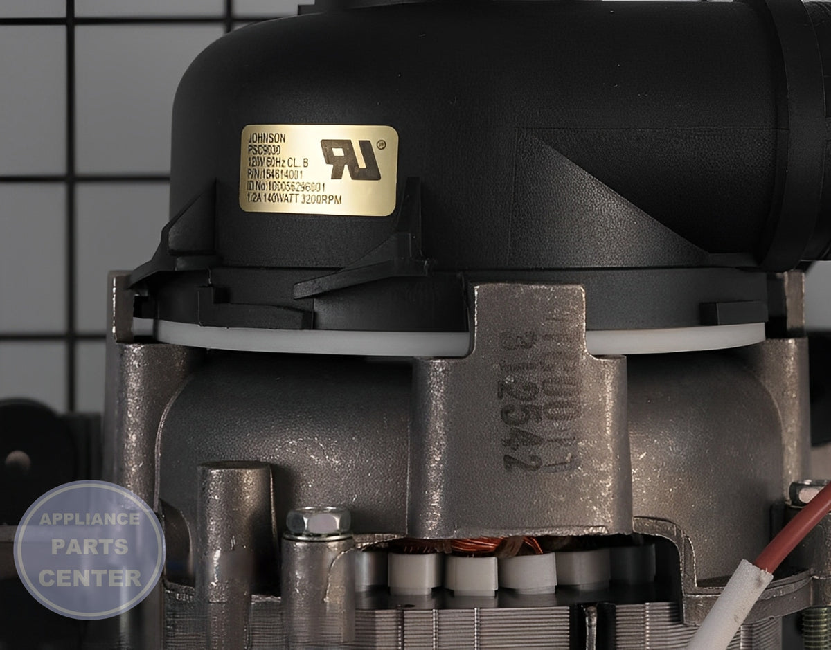 FRIGIDAIRE DISHWASHER DRAIN PUMP AND MOTOR ASSEMBLY 154614002 - Installation in WCI Dishwasher showing easy mounting points