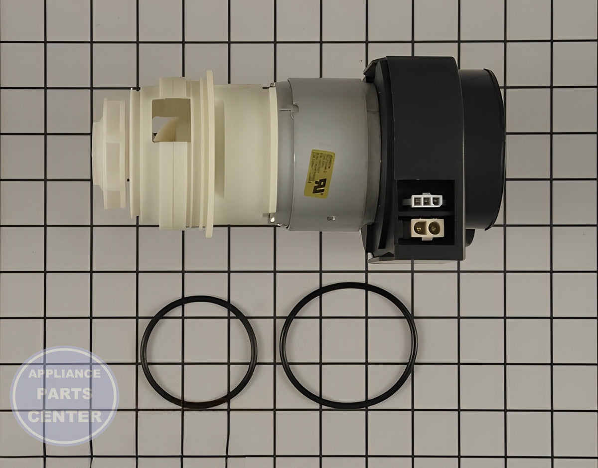 FRIGIDAIRE DISHWASHER PUMP AND MOTOR ASSEMBLY 154844101 - Main view showing powerful motor for WCI Dishwasher models