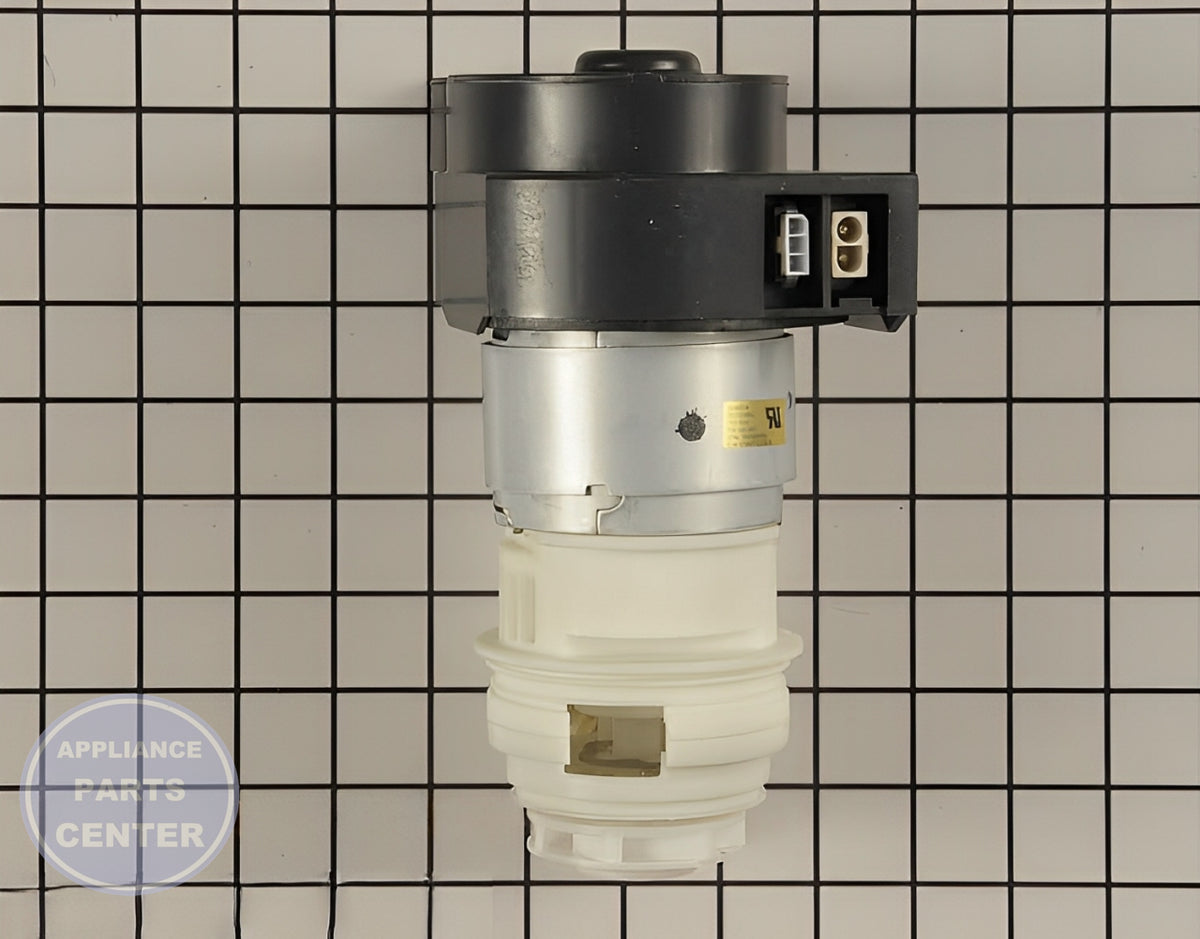 FRIGIDAIRE MOTOR AND PUMP ASSEMBLY 154853801 - Detailed view of high-quality motor and pump assembly