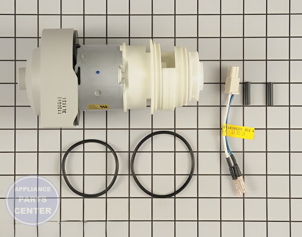 FRIGIDAIRE DISHWASHER PUMP AND MOTOR ASSEMBLY 154859201 - Detailed view of the durable pump component