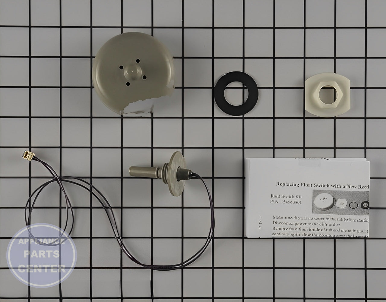 Electrolux Float Switch 154860901 - Main view showing water control for Electrolux dishwashers