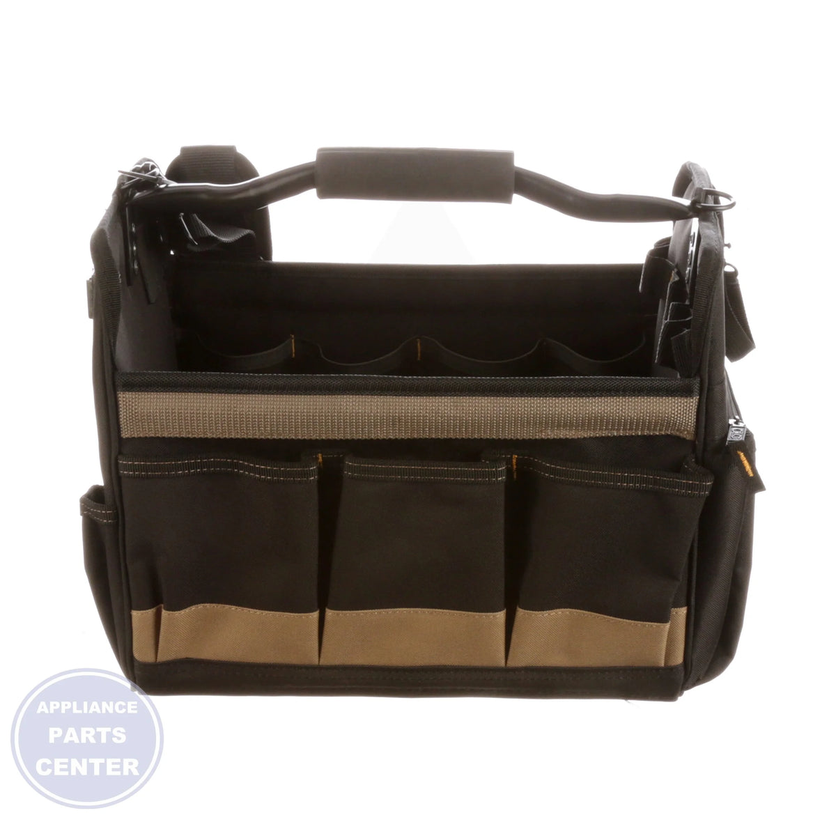 Open-Top Soft-Sided Tool Carrier 1578 - Side view with 14" x 11" x 11" dimensions