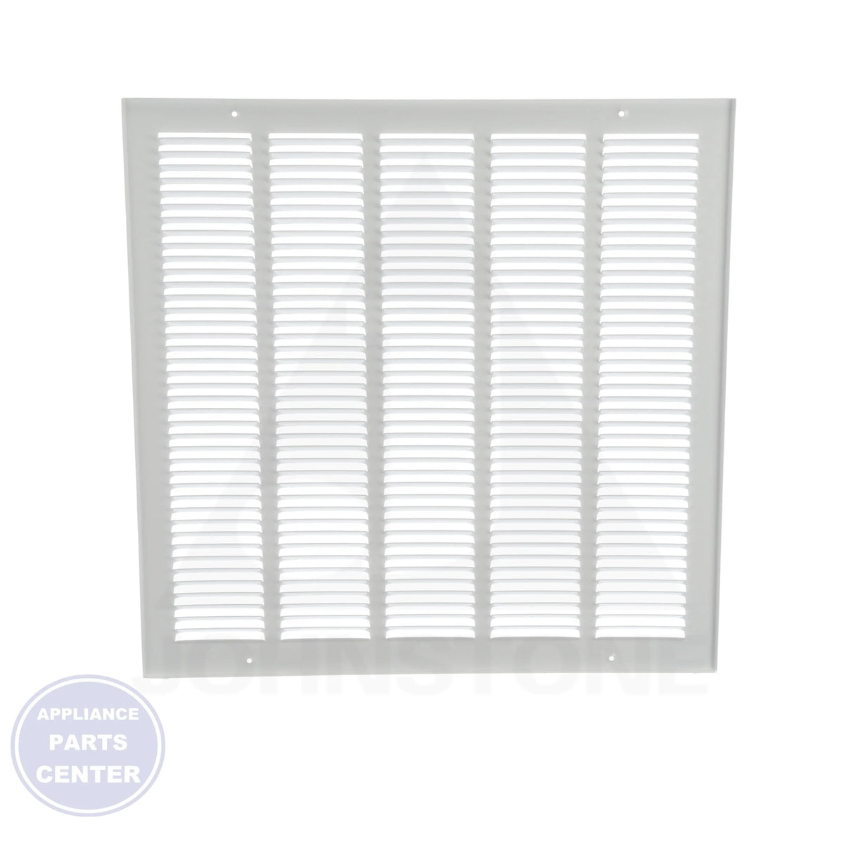 170 Stamped Return Air Grille 17020X20 - Side view with 20" x 20" specs