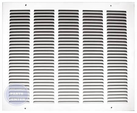 [Brand] 170 Stamped Return Air Grille 17024X08 - Main view showing fin spacing for [specific models]