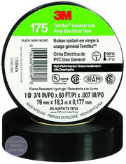 Temflex™ 175 Vinyl Electrical Tape 175BK4A - Main view showing flame-retardant feature for G21-197