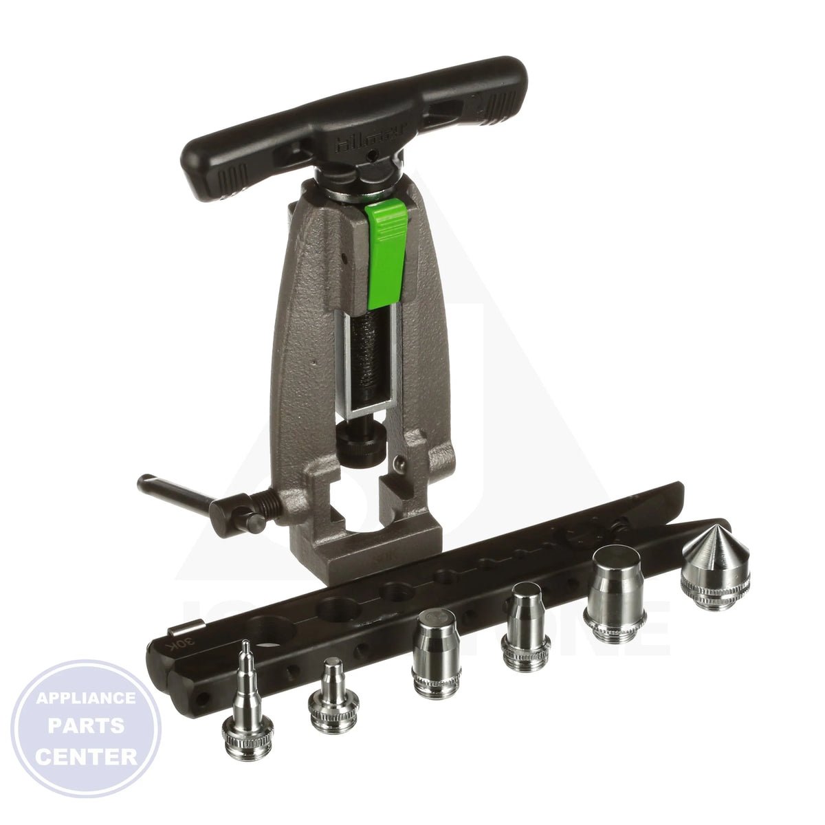 Quick Engage Flare and Swage Kit 1838947 - Side view with various tube sizes