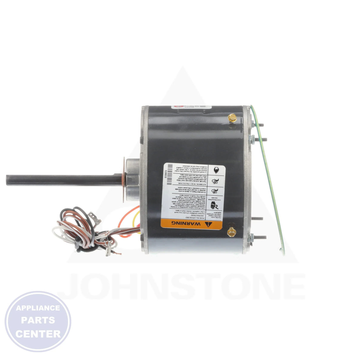Condenser Fan Motor 1859 - Detailed view of 1075 RPM performance & 1/2" shaft