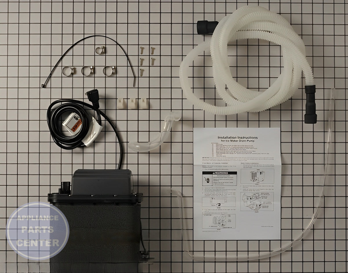 WHIRLPOOL ICE MAKER DRAIN PUMP KIT 1901A - Main view showing efficient water pumping for WPL Ice Machine