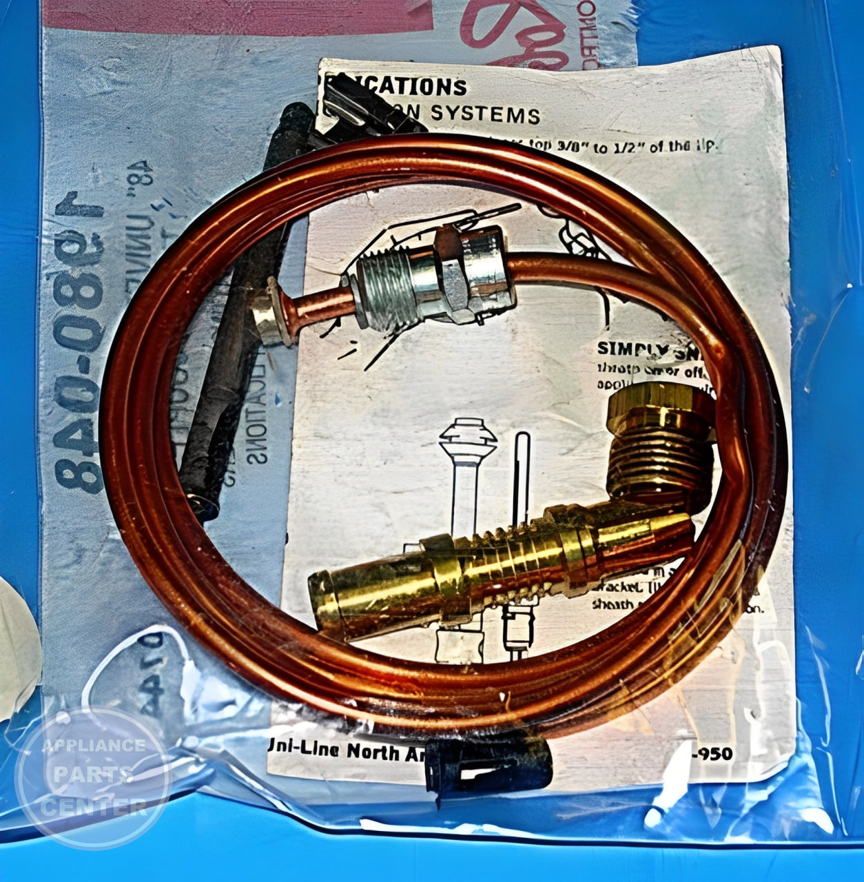ROB 48" SNAP-FIT THERMOCOUPLE - Main view showing snap-fit feature for various ROB models