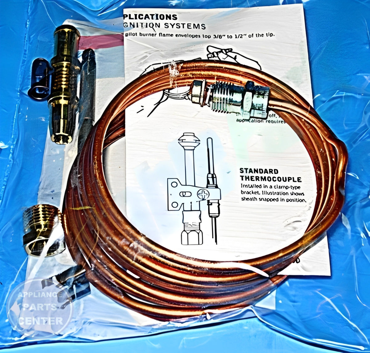 72" SNAP-FIT THERMOCOUPLE 1980-072 - Side view with 72-inch length